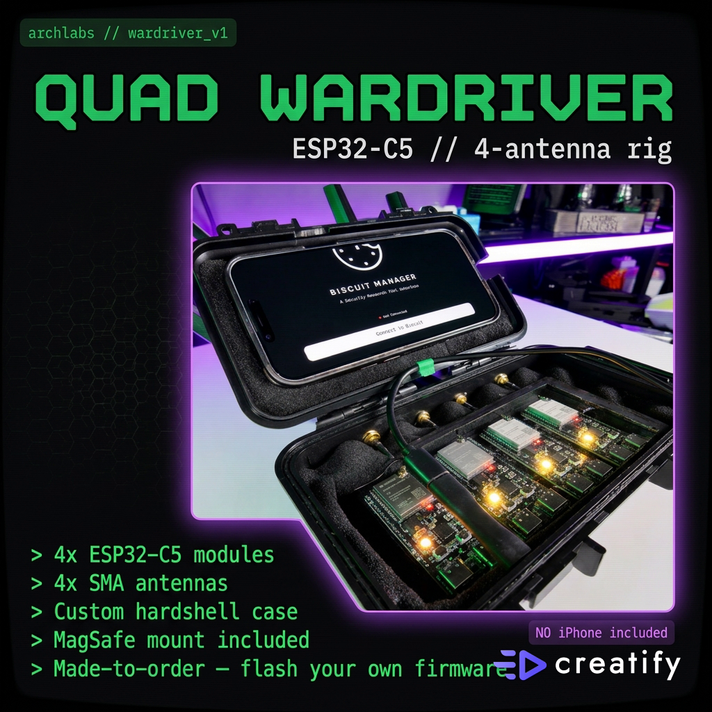 Archlabs ESP32‑C5 Quad Wardriver